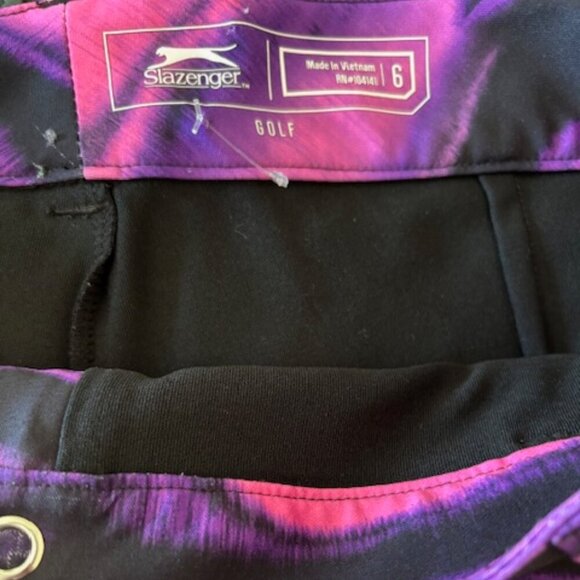 Slazenger Golf Marble Print Skort Purple Power size 6 - Picture 5 of 5